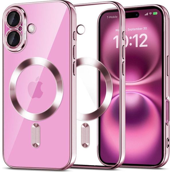 Tech-Protect Magflex Magsafe Iphone 16 Rosa Lucido-image