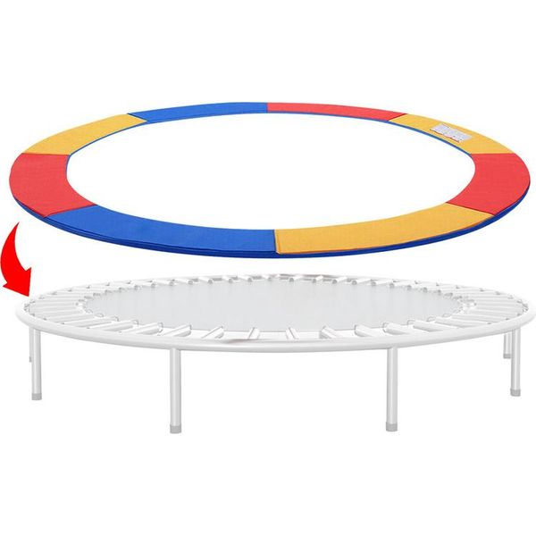 Yakimz Copertura Del Bordo Del Trampolino 28 Cm Di Larghezza Ø244 Cm 100% Resistente Ai Raggi Uv Protezione Del Bordo Della Copertura Della Molla Resistente Agli Strappi 8FT - Colorata-image