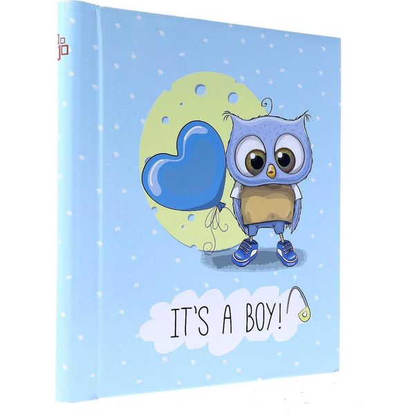 Album Fotografico Autoadesivo Per Bambini 22X28/60. Blu Gufo-image