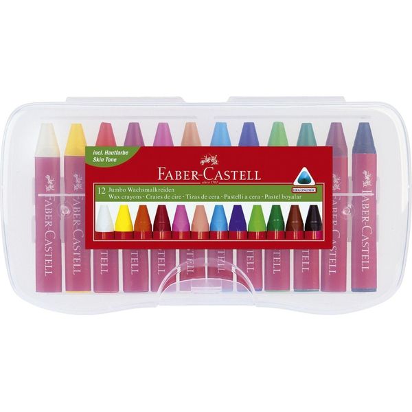 Faber-Castell 120011 Pastelli A Cera Jumbo Confezione Da 12(T)-image