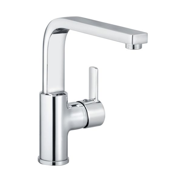 Kludi Zenta Mitigeur Monocommandé Pour Lavabo, Hauteur D'éCoulement 220Mm, Pivotant, Sans Garniture D'éCoulement, Chrome, 420260575, 420260575-image