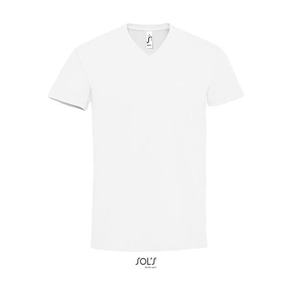 Sols 02940 | Maglietta Da Uomo Imperial Con Scollo A V - 190 Jersey - Colore: Bianco - Taglia: M-image