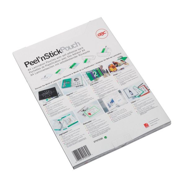 Gbc Busta Per Film Di Laminazione Peel'nstickpouch, Din A4, 250 Mic-image