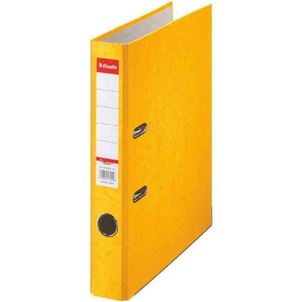 Cartella A Leva A4 Esselte Rainbow, Preforata, Dorso 5 Cm, Giallo-image