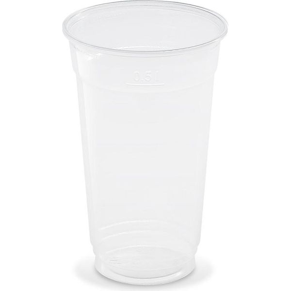 50X Bicchieri Per Bevande Bicchieri Per Frullati Bicchieri Per Dessert 500 Ml, O 95Mm, Pet, Trasparente-image