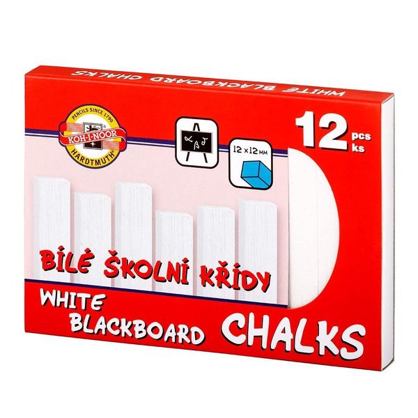 Gesso Scolastico Koh-I-Noor, Bianco, 12 Pz-image