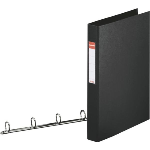 Esselte - Raccoglitore Ad Anelli Vivida 4R A4 25Mm Pp Nero | 1 Pezzo-image