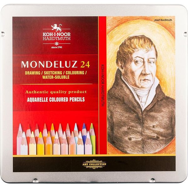 KOH-I-NOOR Mondeluz 3724/24 Set Di Matite Acquerellabili Portrait 24 Pz-image