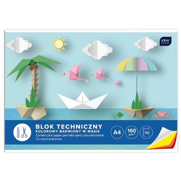 Blocco Colore Tecnico A3 10K 160G Colorato P10 Interdruk Mix Prezzo Per 1 Pezzo-image