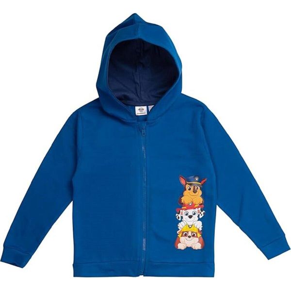 Felpa Paw Patrol Per Ragazzi - Pullover Con Cappuccio E Zip Per Bambini 122/128-image