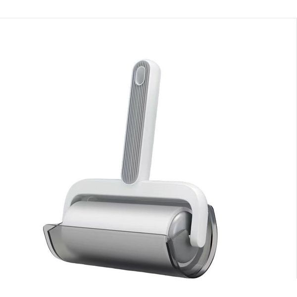 Inf Rullo Adesivo Per Pelucchi - Rimozione Efficiente Di Peli E Polvere Con Nucleo Sostituibile Grigio-image