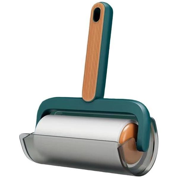 Inf Rullo Adesivo Per Pelucchi - Rimozione Efficiente Di Peli E Polvere Con Nucleo Sostituibile Verde-image