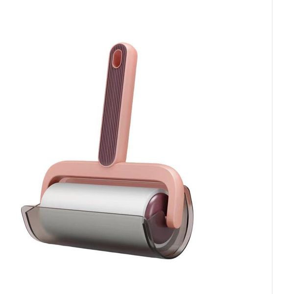 Inf Rullo Adesivo Per Pelucchi - Rimozione Efficiente Di Peli E Polvere Con Nucleo Sostituibile Rosa-image