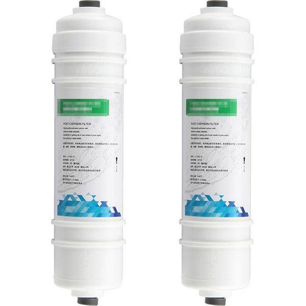 Inf 2 Pezzi Cartuccia Filtro Acqua Post Carbone - Carbone Attivo & Pp Cotone-image