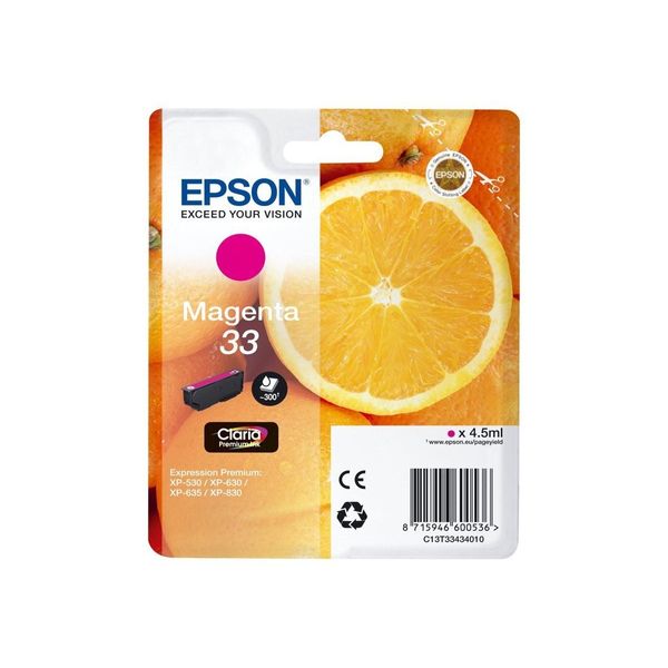 Original Epson Expression Premium XP-630 (C13T33434010 / 33) Druckerpatrone Magenta-image