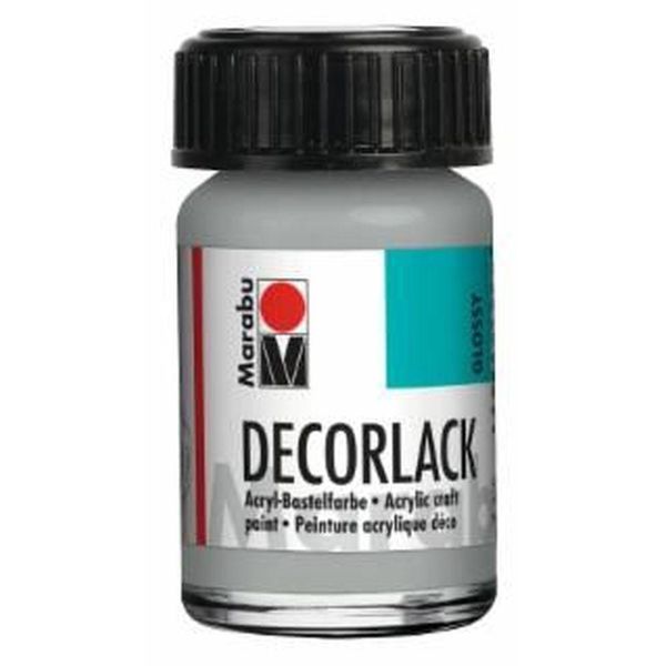 Marabu 1130 39 782 Decorlack Acryl Acryl Metallic-Silver 782 15 Ml-image