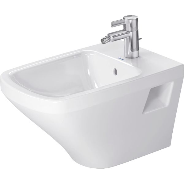 Duravit Bidet Mural Durastyle 54Cm Avec Trop-Plein, Avec Plage De Robinetterie, 1 Trou De Robinetterie, 2282150000, 2282150000-image