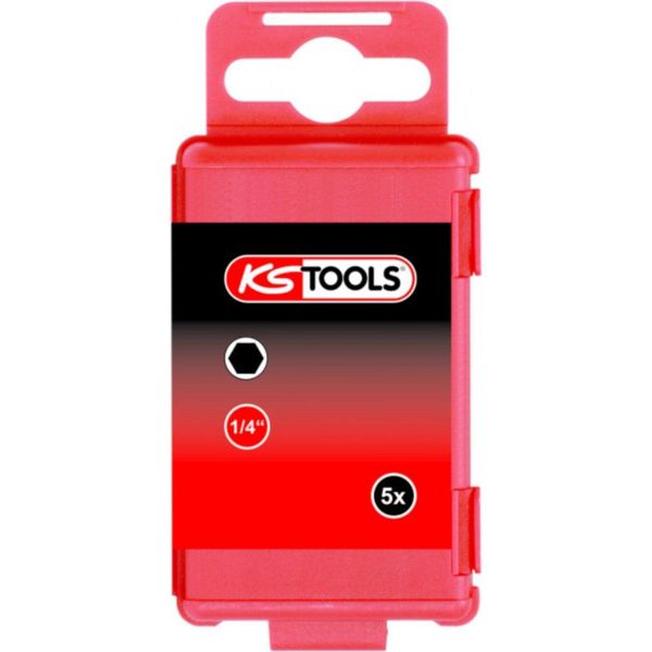 Ks Tools 1/4Torsionpower Bit Esagonale, 75Mm, 3Mm, Confezione Da 5, 918.3451-image