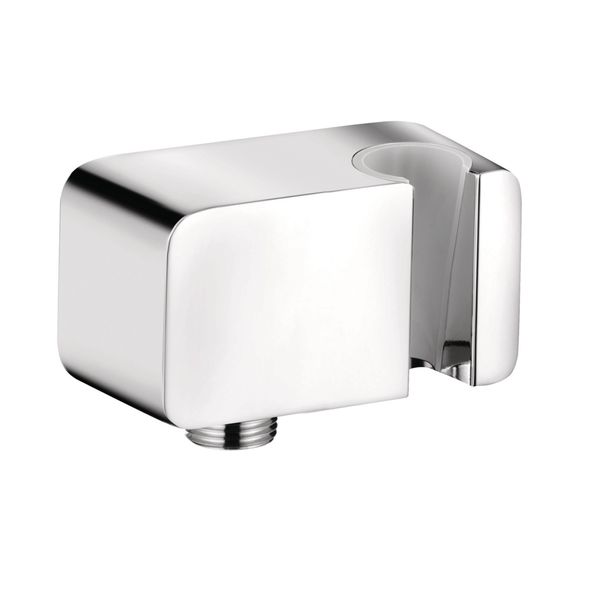 Kludi A-QA Coude De Raccordement Mural Avec Support De Douche, Chrome, 6556005-00, 6556005-00-image