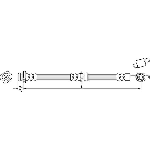 Tubo Freno Anteriore Destro Metzger Per Nissan Almera Ii N16 Hatchback-image