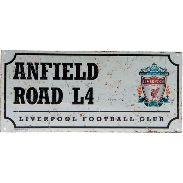Liverpool Fc - Cartello Stradale TA6253 (Taglia Unica) (Bianco/Nero)-image
