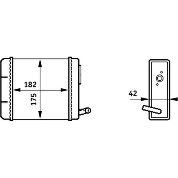 Scambiatore Di Calore Per Riscaldamento Interno Mahle Per Fiat Panda-image