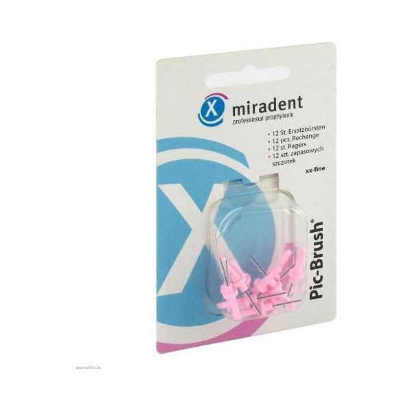 Miradent Spazzolino Interdentale Pic-Brush Xx-Fine Rosa 12 Pz-image