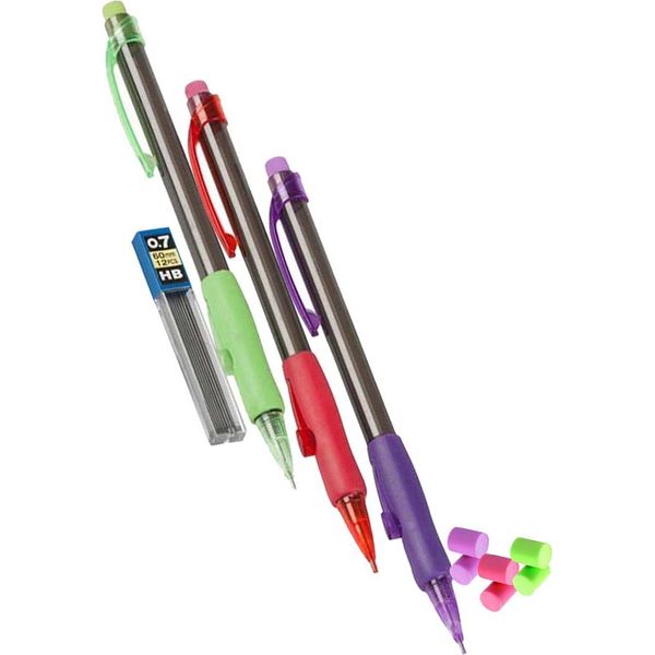 Topwrite - Set Di Matite Meccaniche Con Ricariche Sostituibili + Gomme 10 Elementi-image