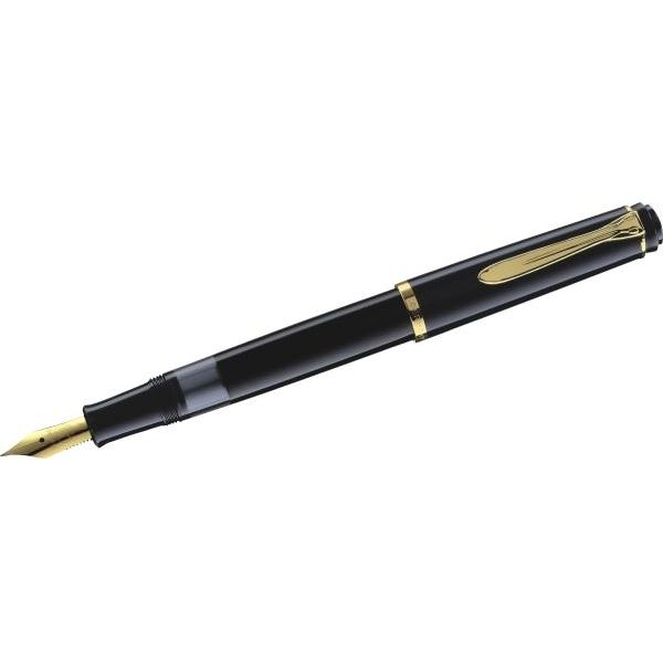 Pelikan 994004 Stilografica Pelikan M 200, Nero, Larghezza Pennino: M-image