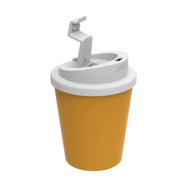 Tazza Da Caffè "Premium Deluxe"" Tazza Termica A Doppia Parete In Plastica Da 250 Ml - Tazza Da Caffè To-Go Con Coperchio Germany - Bianco"-image