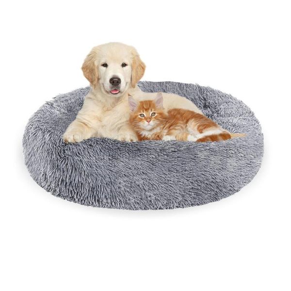 Jopassy Cane Letto Posto Letto Gatto Gatto Peluche Cane Cuscino Coccolone Letto Grigio Chiaro 80Cm-image