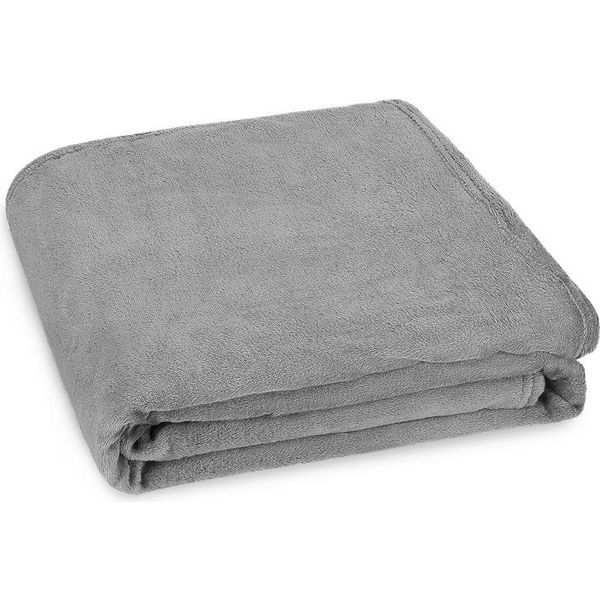Yakimz Coperta Accogliente Coperta Da Vivere Coperta In Pile Soffice Super Morbida Grigio - 150X200Cm-image