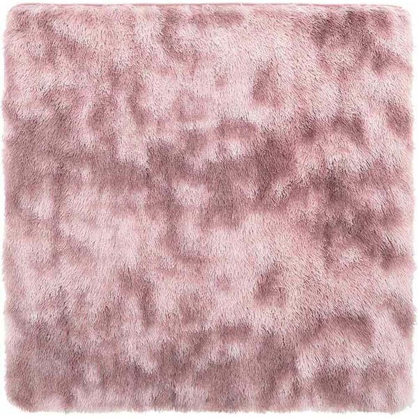 Vidaxl Tappeto Shaggy A Pelo Alto Navarra Rosa Antico 200X200 Cm Poliestere-image