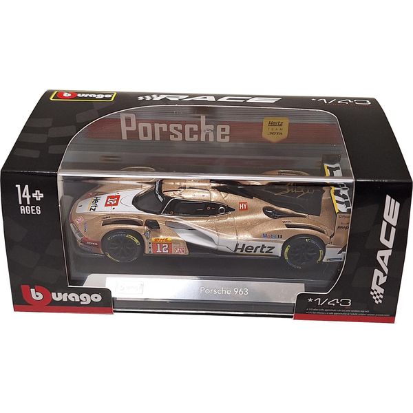 Bburago 18-38317 - Modellino Di Auto - Porsche 963 Hertz Team Jota #12 (Scala 1:43) Motorsport Da Collezione-image