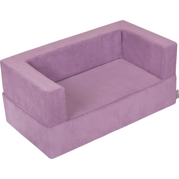 Kiddymoon Divano Per Bambini Divano In Schiuma Morbida Per Bambini Divano Modulare Leggero Versatile E Sfoderabile Perfetto Per Giocare, Imparare E Rilassarsi, Viola-image
