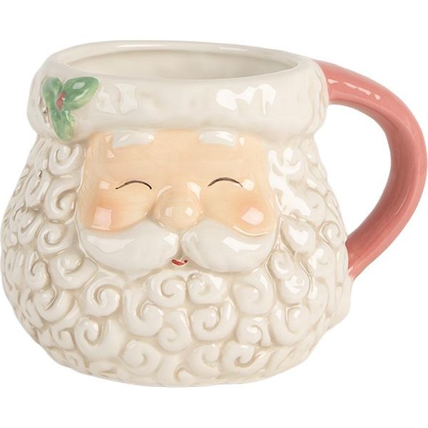 Tazza Clayre & Eef Babbo Natale 550 Ml In Ceramica Bianca-image