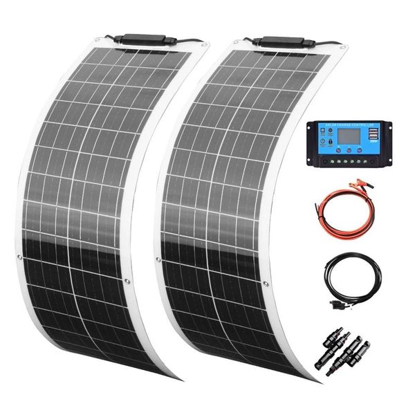 Kit Di Pannelli Solari Flessibili, Potenza 100W, Tecnologia Di Ricarica Intelligente, Kit Di Moduli Solari-image