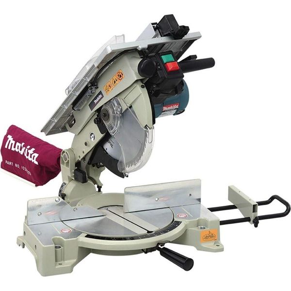 Sega Da Banco Professionale Makita Lh 1040 F, Funzionamento A Rete, 1650 Watt, Diametro Lama 260 Mm, Sistema Di Aspirazione Della Polvere-image