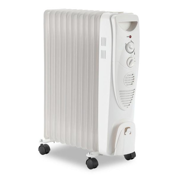 Jopassy 2000W Radiatore A Olio Riscaldatore Elettrico Radiatore A Olio Con 3 Livelli, Termostato Radiatore Bianco-image