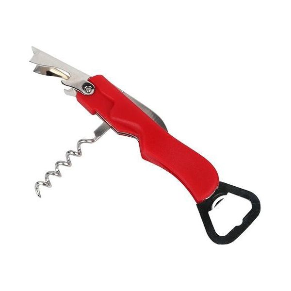 Inf Apribottiglie Multifunzione Rosso - Design Antiscivolo E Sicuro-image
