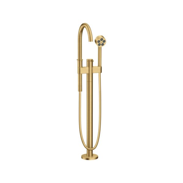 Hansgrohe Wannen-Einhebelmischer Axor One Ausl. 220Mm, Bodensteh., Brush. Gol Opt (48440250)-image