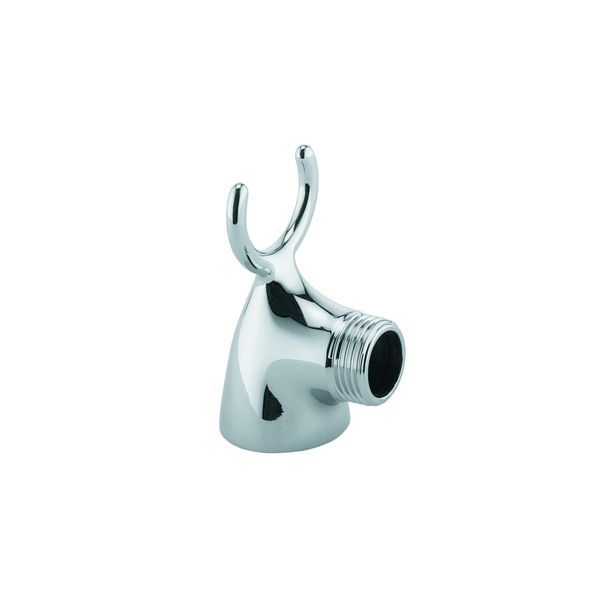Kludi Raccord De Douche à Poser G 3/4 Avec Crochet à Fourche, Chrome, 6053705-00, 6053705-00-image