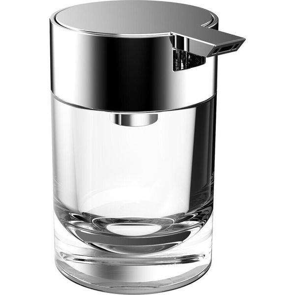 Emco System2 Distributeur De Savon Liquide, Pompe De Dosage En Plastique, ModèLe Sur Pied, Chromé, 352100111, 352100111-image