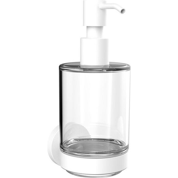 Distributeur De Savon Rond Emco, RéCipient En Verre Cristal, ModèLe Mural, 432113900, 432113900-image