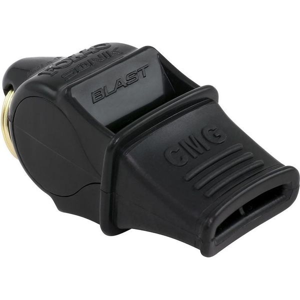 Fox 40 Fischietto Sonik Blast Cmg Nero Con Cordino Accessori Sportivi-image