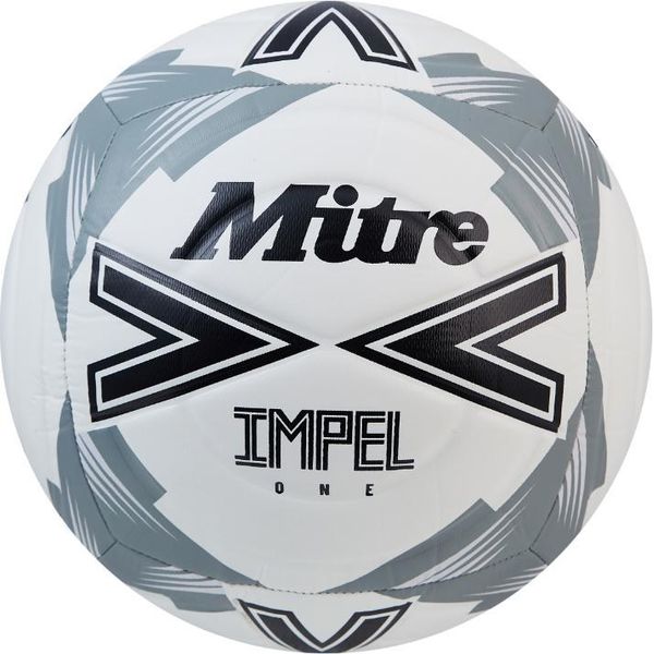 Pallone Da Calcio Mitre Bianco Nero Grigio Taglia 4 Durevole-image