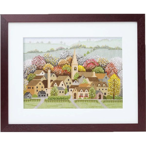 Kit Per Ricamo A Punto Croce Olympus "Cotswolds In Autunno"", Schema Contato, 23,4X32,5 Cm"-image