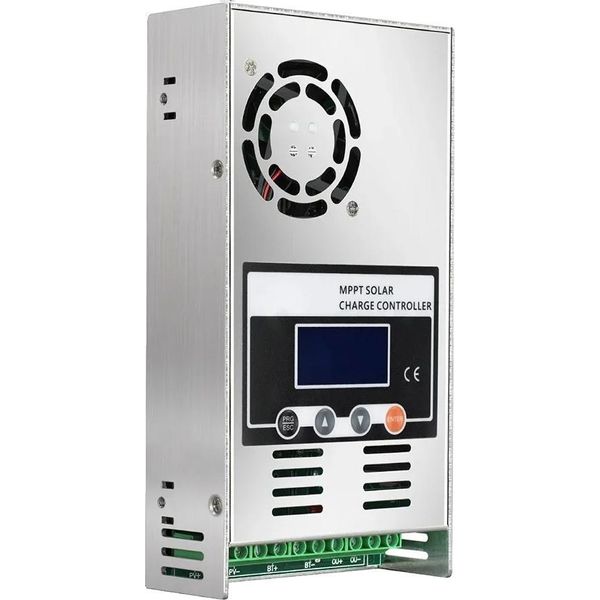 Regolatore Di Carica Solare, Corrente Massima 60A, Display Lcd Multifunzione, Mppt 60A, 12V 24V 36V 48V-image