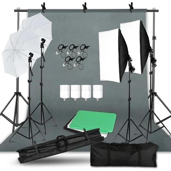 Kit Di Illuminazione Fotografica, Softbox, Ombrelli, Kit Per Studio Fotografico 53-image