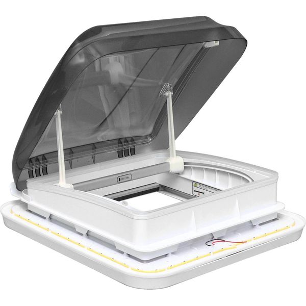 Finestra Di Ventilazione Sul Tetto, 21" X 20,1"", Luce Led, Ventilatore Sul Tetto, Impermeabile, Protezione Solare"-image
